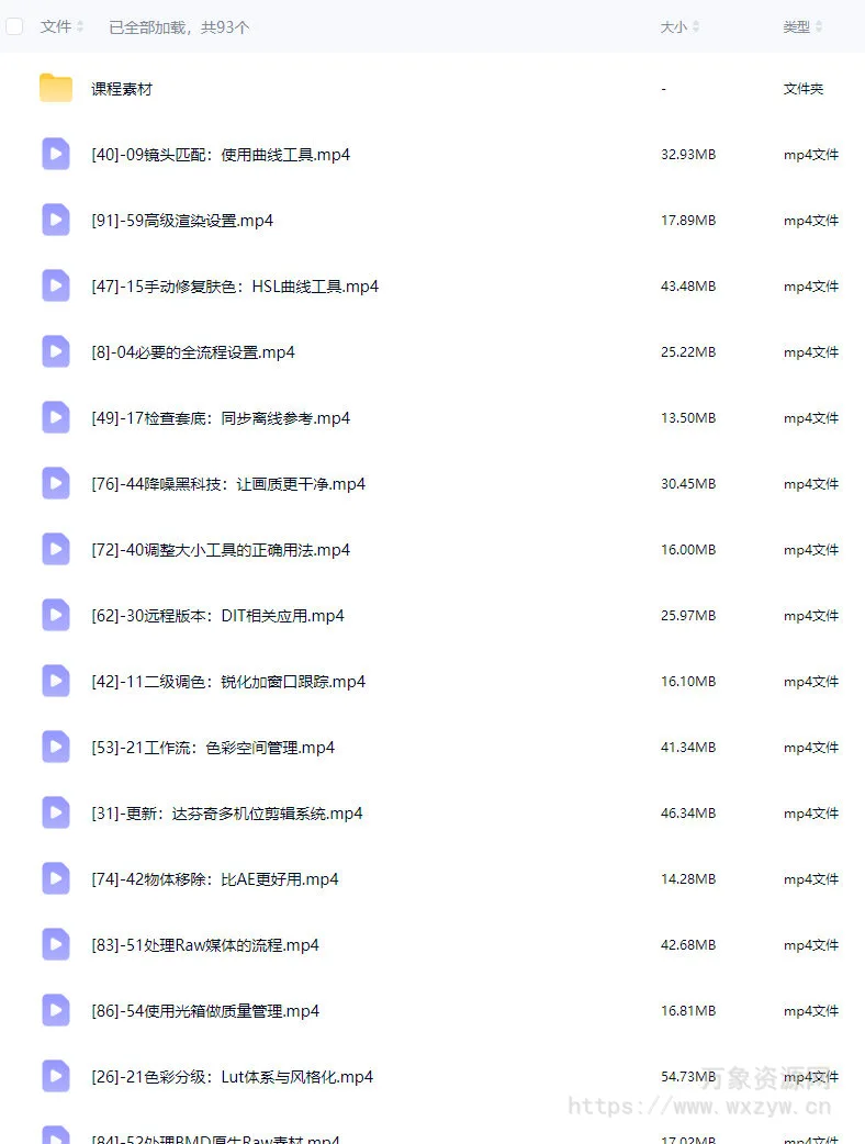 虚空光影达芬奇剪辑调色全流程核心必修课【画质高清有素材】