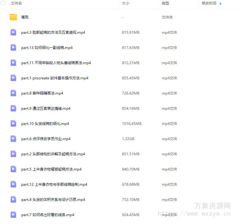 壹根山与条零基础头像线稿技巧专题课第1期2024【画质高清有部分笔刷】