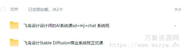 飞鸟设计aigc课程合集【画质高清只有视频】