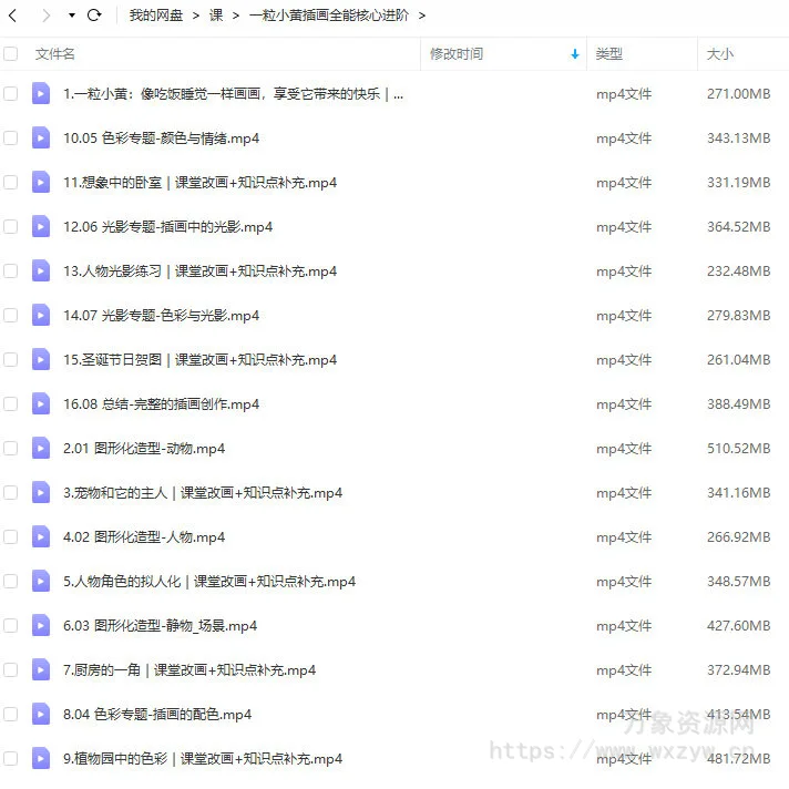 鲸字号2022一粒小黄插画全能核心进阶【画质不错只有视频】