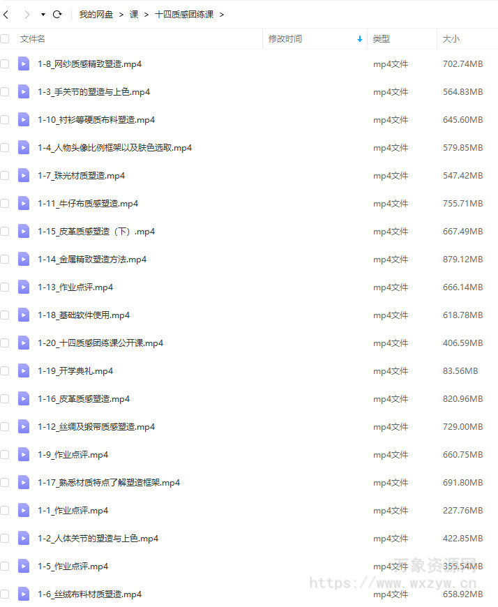 十四酱哟2023材质塑造团练课【画质还行只有视频】