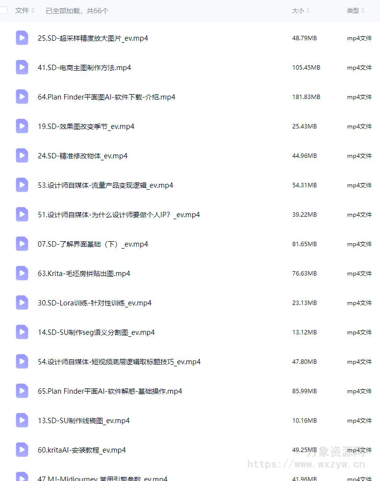 陈诺KAKA-AI室内外设计商业工作流2024【画质还行只有视频】