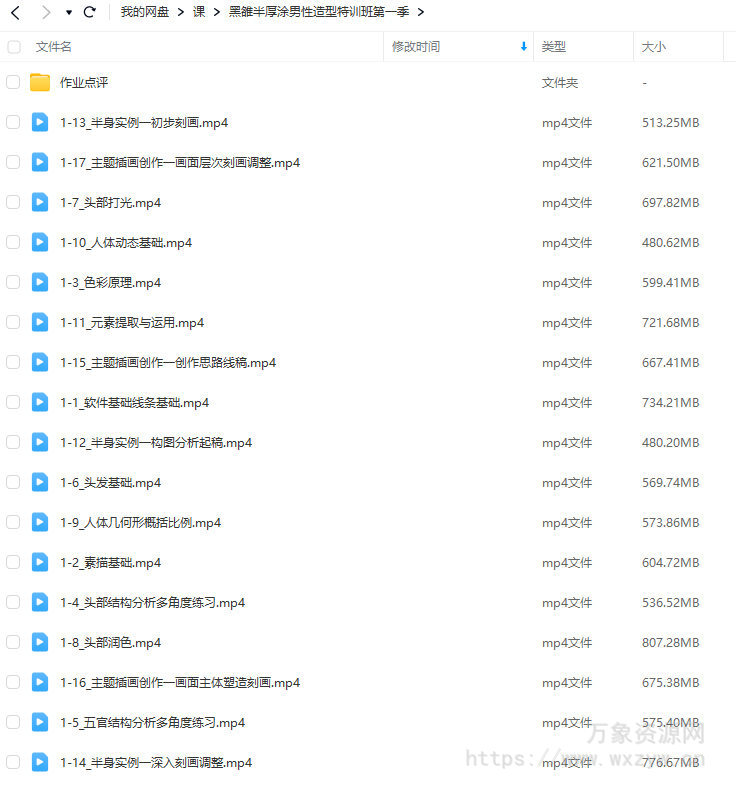 黑雒半厚涂男性造型特训班第1季2023年结课【画质还行只有视频】