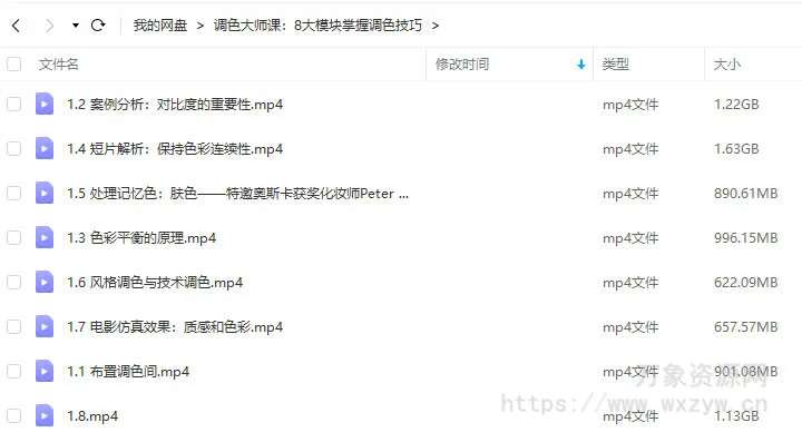 达芬奇调色大师课：8大模块掌握调色技巧【画质高清只有视频】