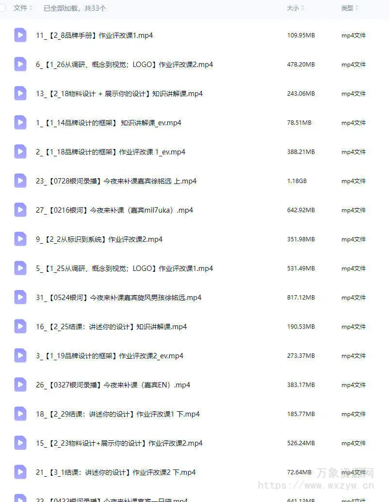 银河CG Joyce Shi品牌设计系统课2024【画质高清只有视频】