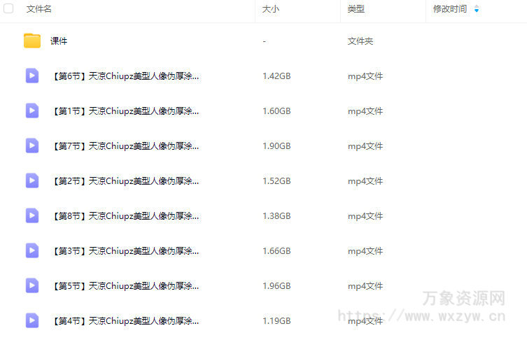 天凉Chiupz美型人像伪厚涂色彩团练2025【画质高清有课件】