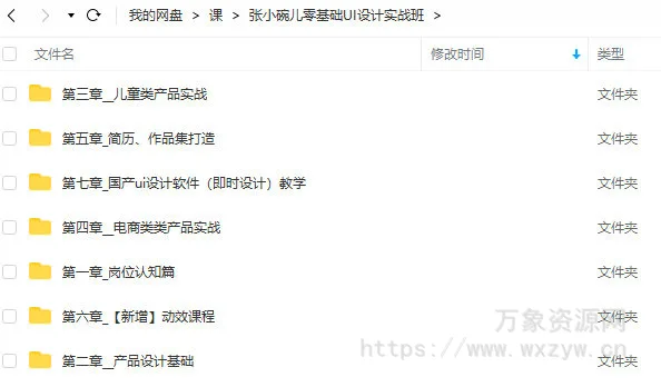 张小碗儿2022零基础UI设计实战班第1期【画质高清只有视频】