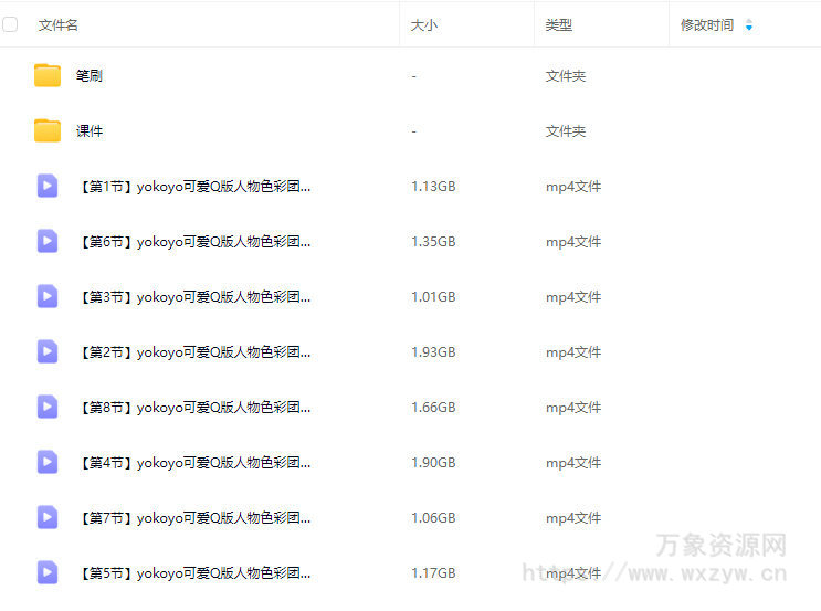 yokoyo可爱Q版人物色彩团练2025【画质高清有课件笔刷】