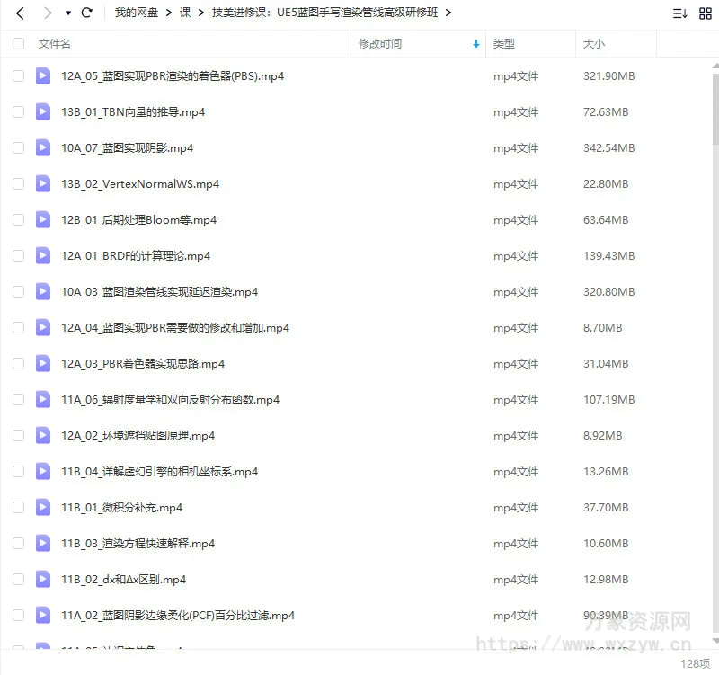 技美进修课UE5蓝图手写渲染管线高级研修班2022年【画质高清只有视频】