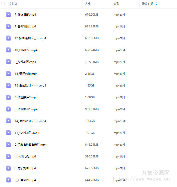 尽人事古风色彩人物插画班第2期2025【画质高清只有视频】