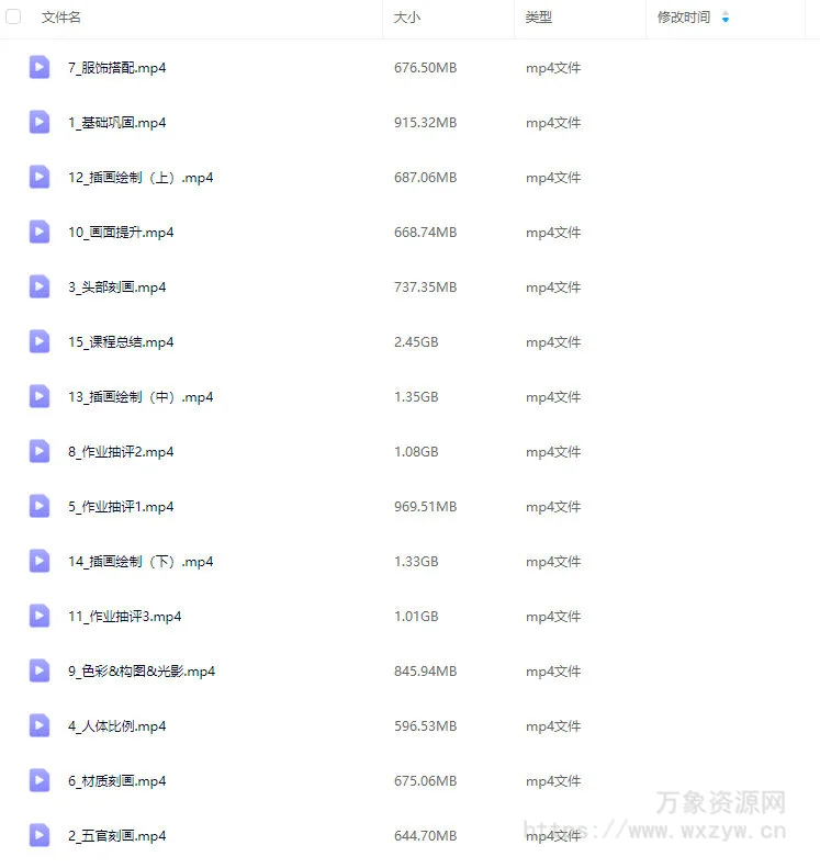 尽人事古风色彩人物插画班第2期2025【画质高清只有视频】