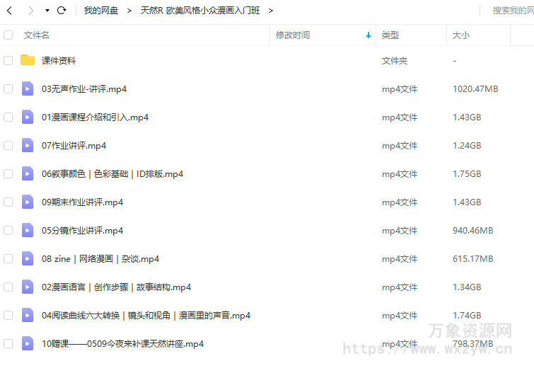 【天然R】欧美风格小众漫画入门班2020年7月【画质高清有大部分课件】