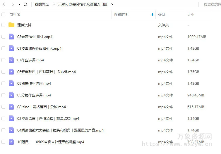 【天然R】欧美风格小众漫画入门班2020年7月【画质高清有大部分课件】