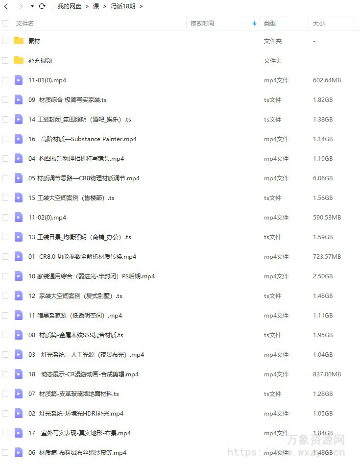 冯派Corona 8.0高级渲染班18期2022年【画质高清有大部分素材】