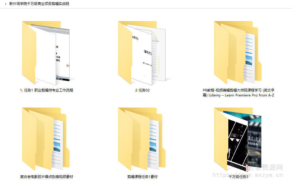 【不全】新片场学院千万级商业项目剪辑实战班【画质高清有素材】