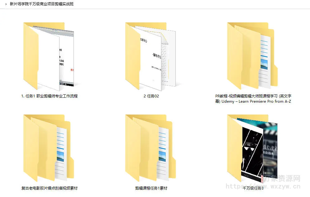 【不全】新片场学院千万级商业项目剪辑实战班【画质高清有素材】
