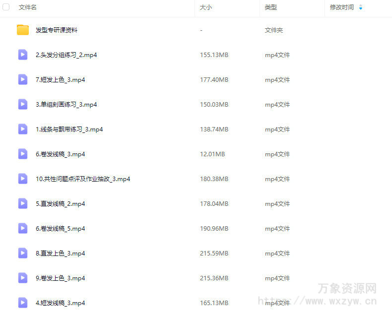 俏皮小罗发型专研课【画质还行有课件】