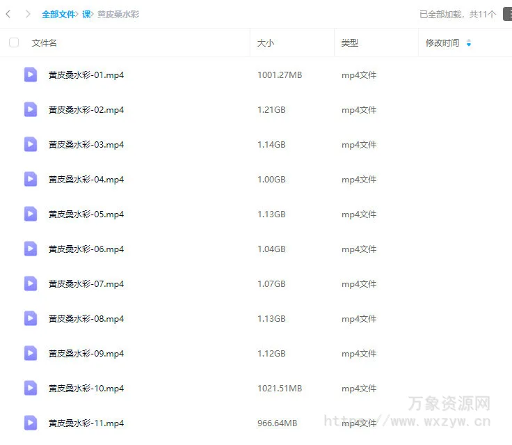 黄皮桑水彩基础课2018【画质一般只有视频】