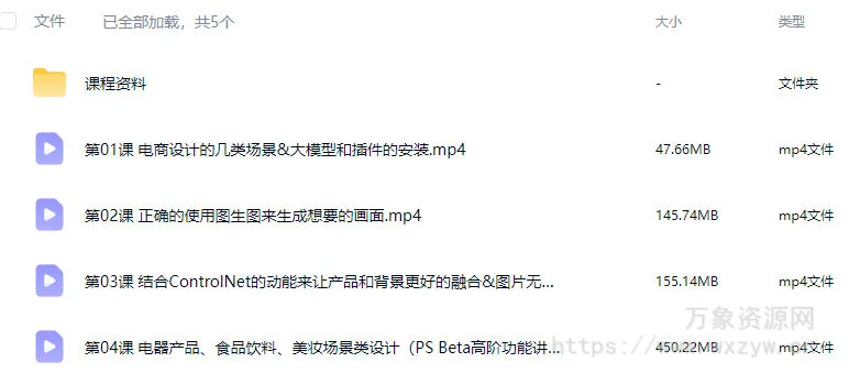 极光社AI绘画电商设计速成训练营【画质高清有素材】