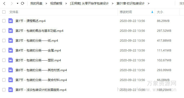 王炳南从零开始学包装设计画质高清