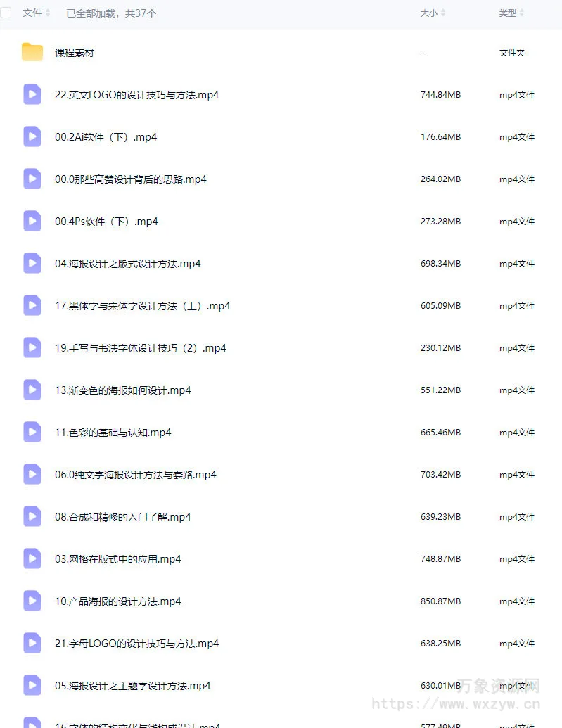 王云飞&大斌平面设计实用综合班第4期【画质高清有素材】