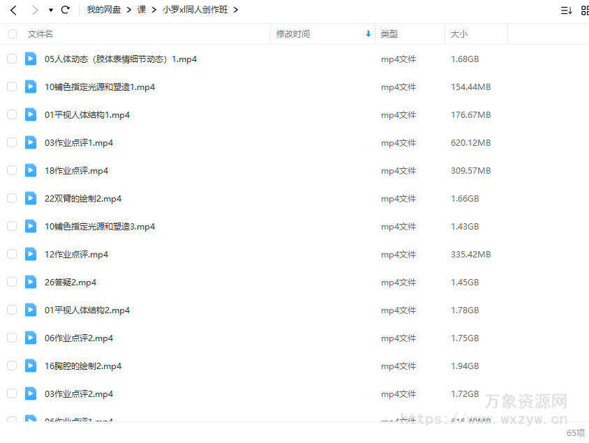 小罗XL同人创作班2022年3月结课【画质高清只有视频】
