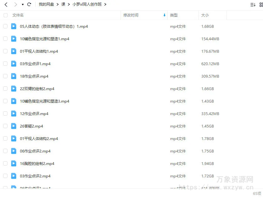 小罗XL同人创作班2022年3月结课【画质高清只有视频】