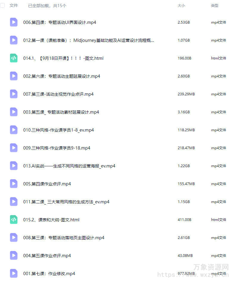 小毅运营视觉AIGC设计实战课【画质高清只有视频】