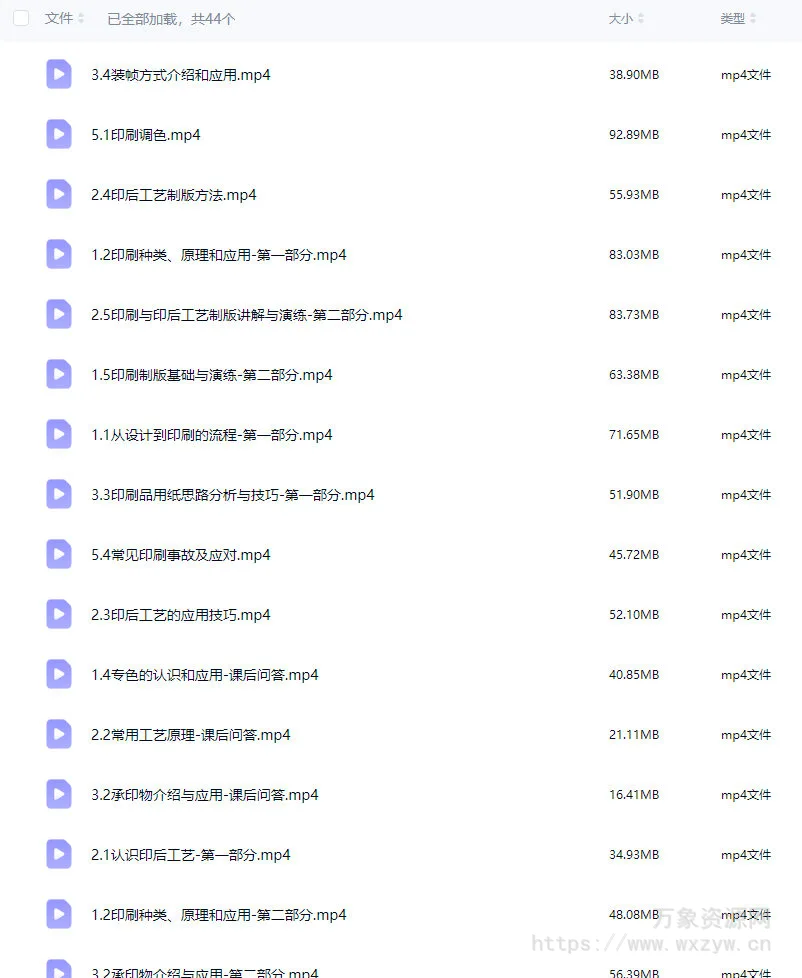 东合社设计师印刷必修课第1期【画质还可以只有视频】