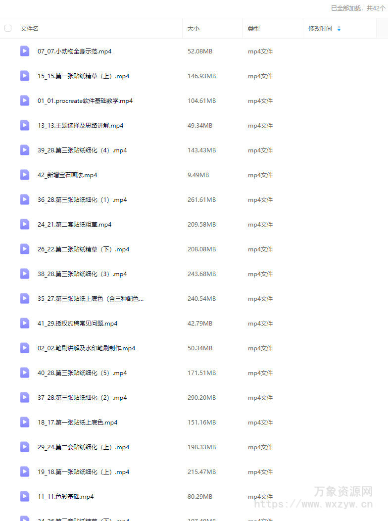 费财零基础IPAD贴纸创作课2024【画质高清只有视频】