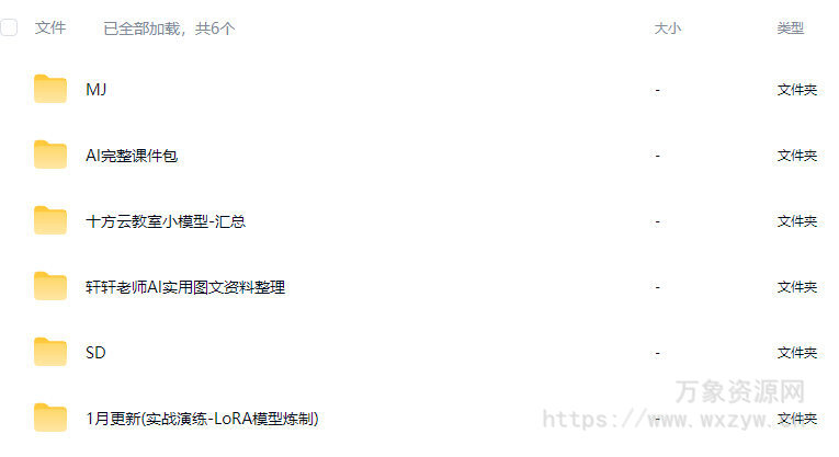 轩轩十方教育AI大师绘画课2024【画质不错有大部分素材】