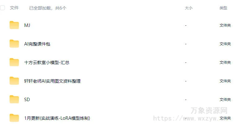 轩轩十方教育AI大师绘画课2024【画质不错有大部分素材】