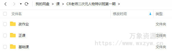 CR老师2022二次元人物特训班第一季【画质还行只有视频】