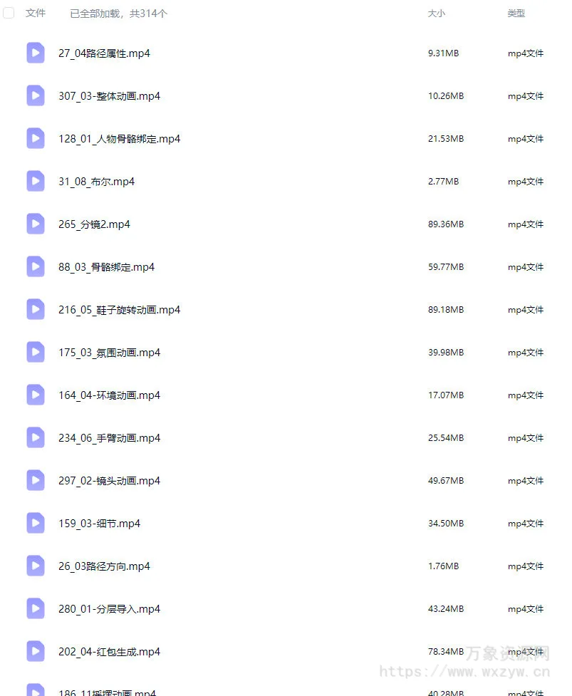 AE小白动效求职班【画质高清只有视频】