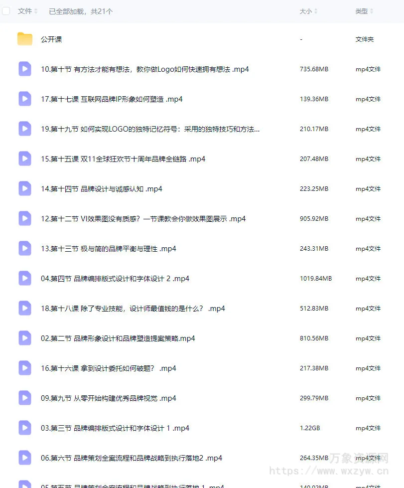 数艺设商业品牌设计系统特训营2024【画质高清只有视频】