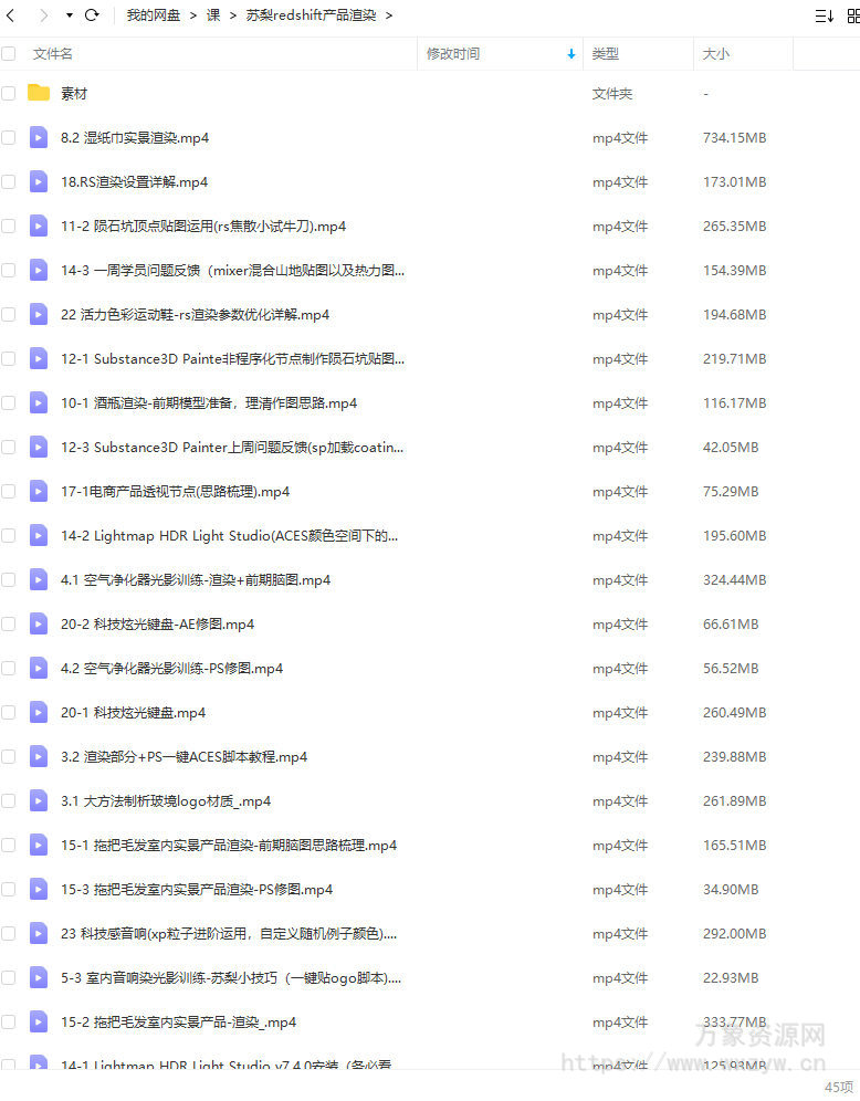 【缺】苏梨redsfhit产品渲染案例电商c4d教程2022年【画质高清有部分素材】