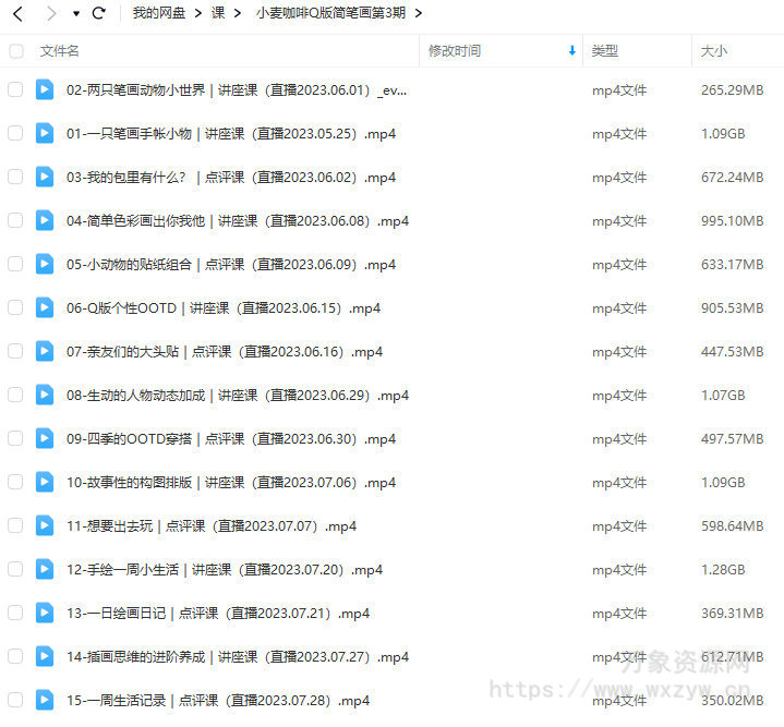 鲸字号2023小麦咖啡Q版简笔画第3期【画质还可以只有视频】
