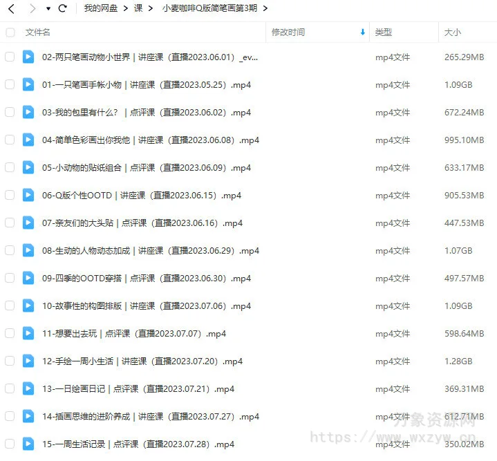 鲸字号2023小麦咖啡Q版简笔画第3期【画质还可以只有视频】