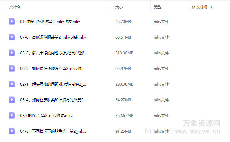 东升商业人像修图课【画质不错只有视频】