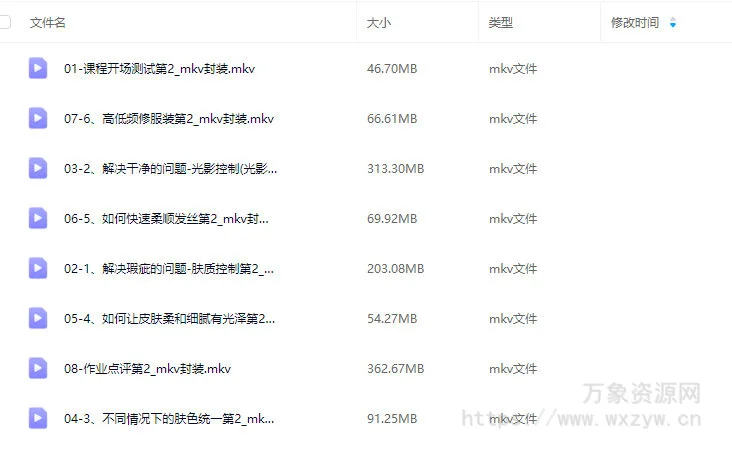 东升商业人像修图课【画质不错只有视频】