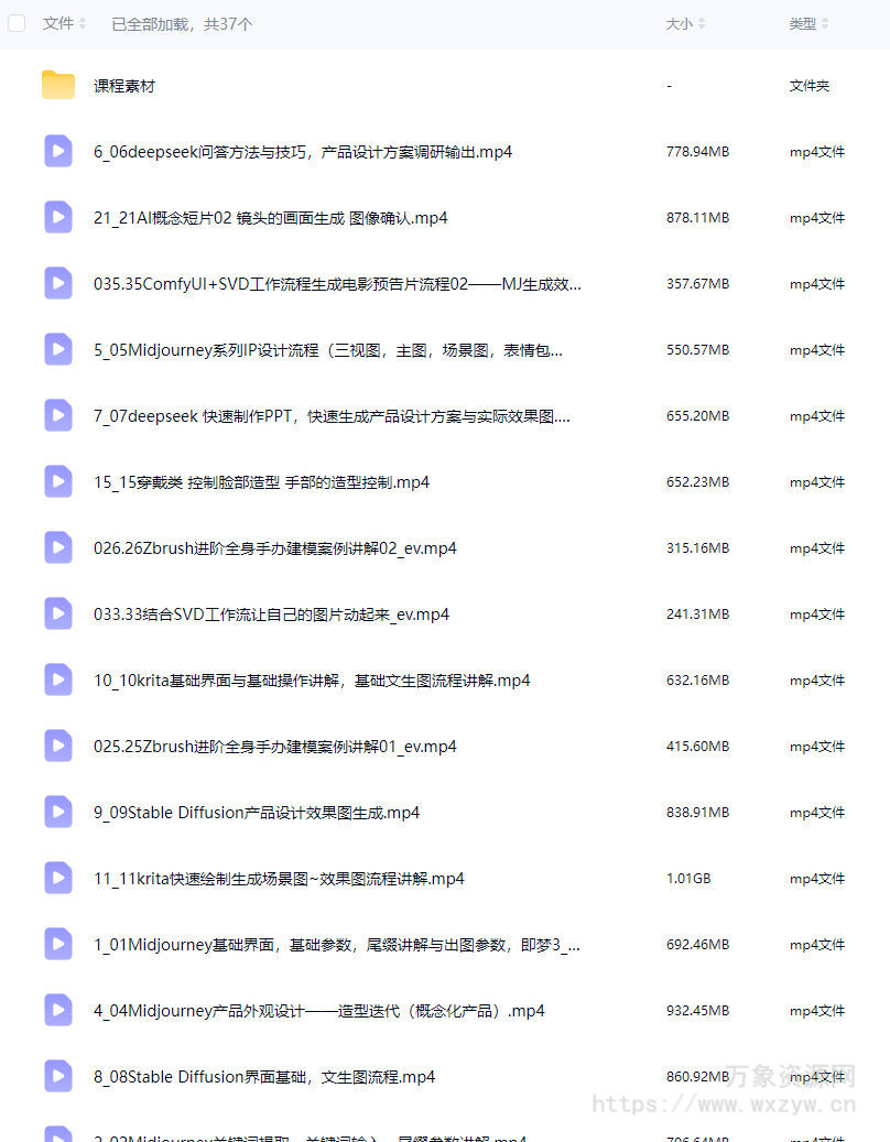 AIGC设计实战高阶班2025春季2期【画质高清有部分素材】