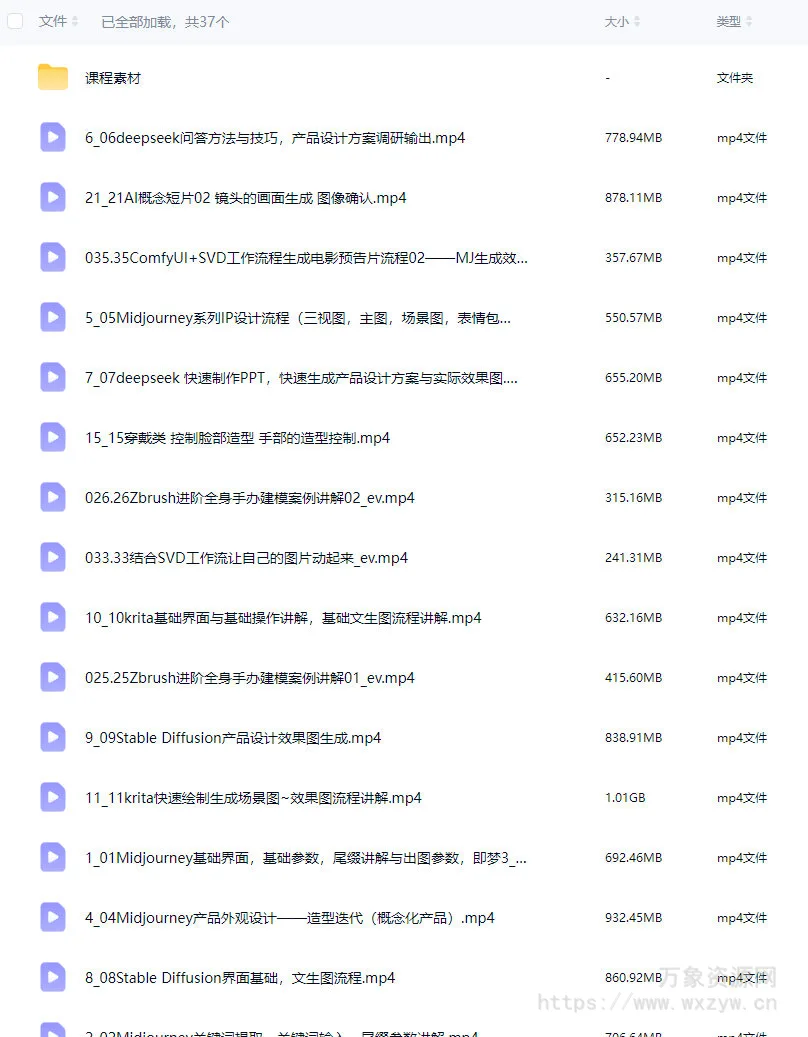 AIGC设计实战高阶班2025春季2期【画质高清有部分素材】