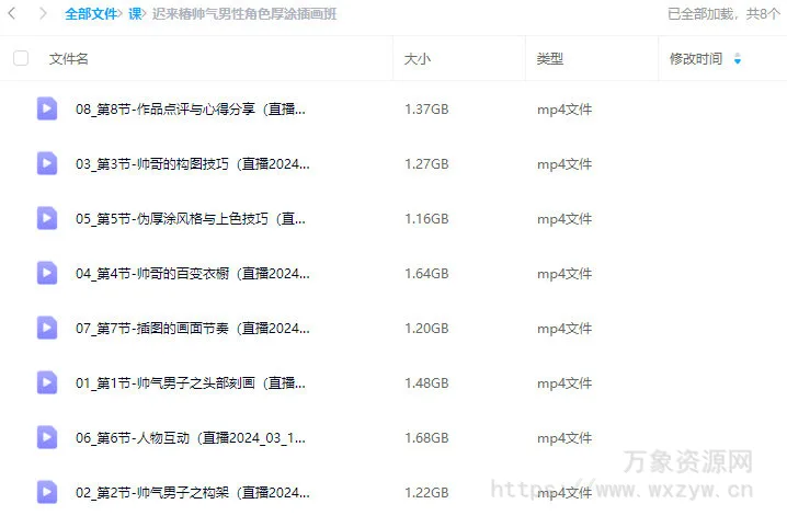 画鸽就位迟来椿帅气男性角色厚涂插画班2024【画质高清只有视频】