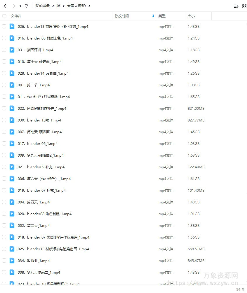 曼奇立德5D画室2023年三辅二课程【画质高清只有视频】