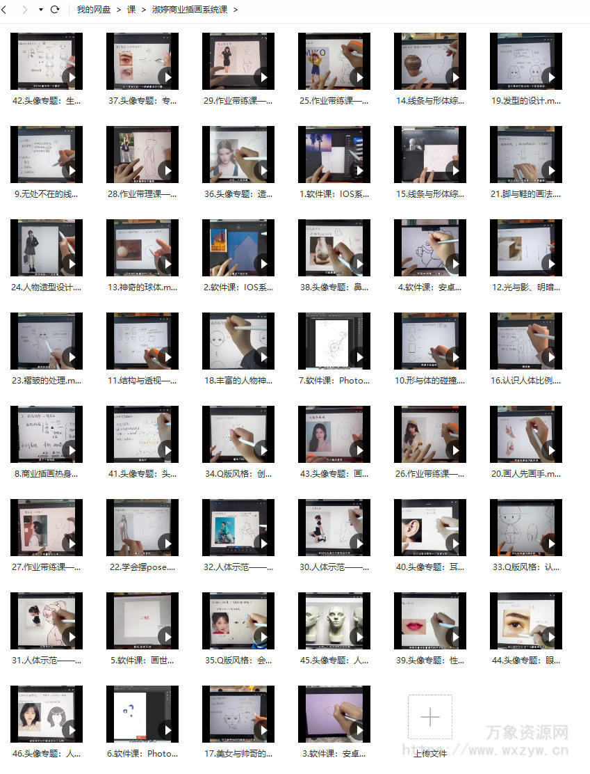 【缺课非常多】淑婷ipad商业插画系统课【画质不错只有视频】