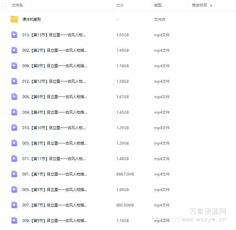 目立里一一古风人物插画提升2024【画质不错有笔刷课件】