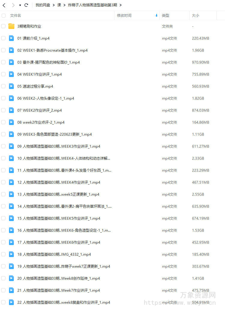 炸萌子人物插画造型基础第3期【画质不错有笔刷和素材】