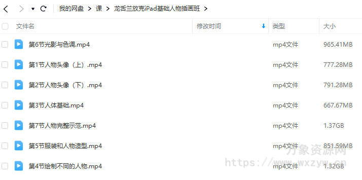 龙舌兰放克iPad基础人物插画班2022年【画质还行只有视频】