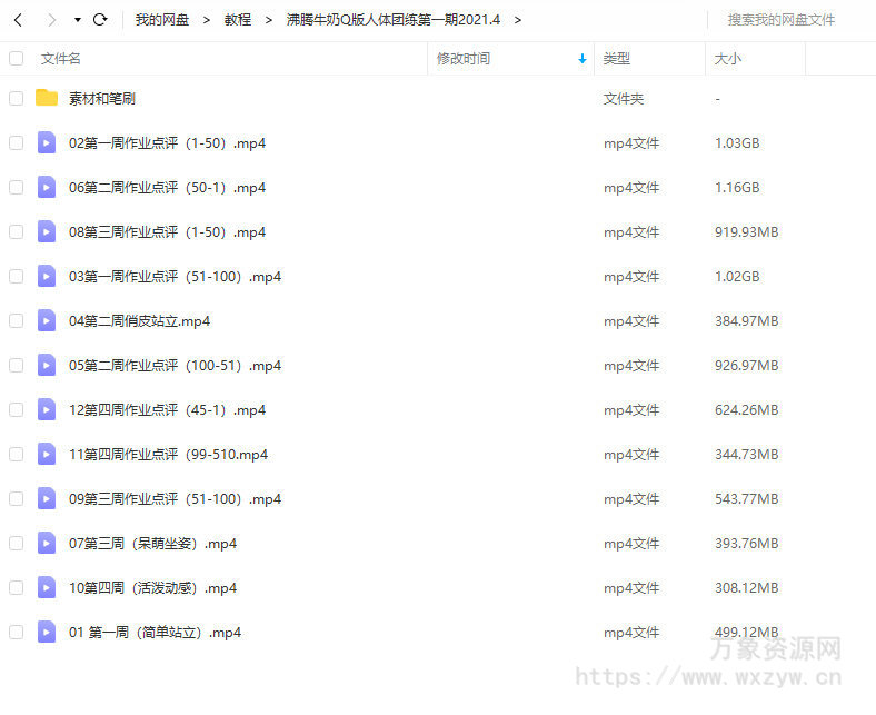 沸腾牛奶Q版人体团练第1期2021年4月结课的ipad插画课【画质不错有笔刷】