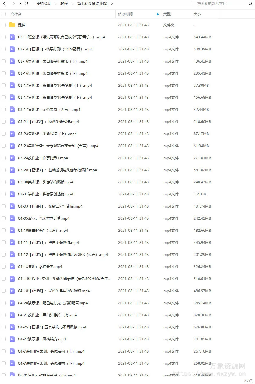 阿策第7期通用头像课2021年【画质高清有笔刷课件】